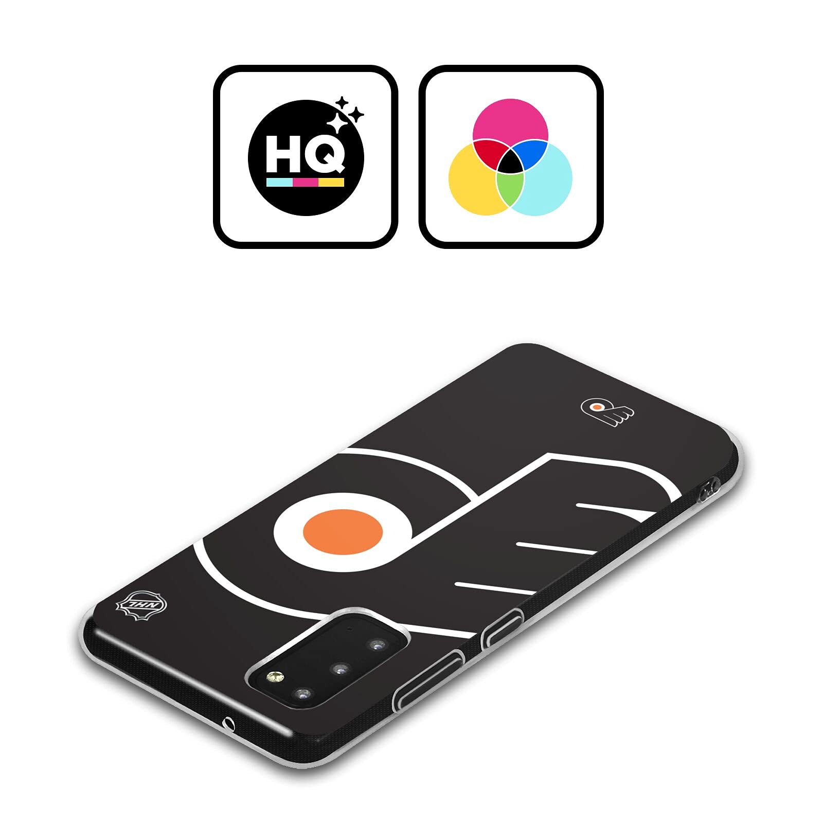 Officially Licensed NHL Philadelphia Flyers Samsung Galaxy S21+ 5G Case - Oversized Soft Gel Protective Cover for Enhanced Grip & Shock Absorption - Perfect for Hockey Fans & Game Day