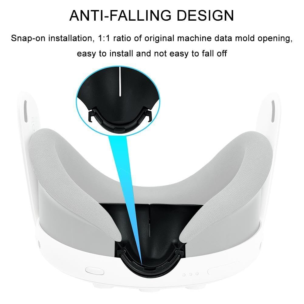 Meta Quest 3 VR Nose Light Blocker - Soft Silicone Nose Cover Accessory for Enhanced Immersion | Comfortable Light Seal for Virtual Reality Gaming & Movie Watching