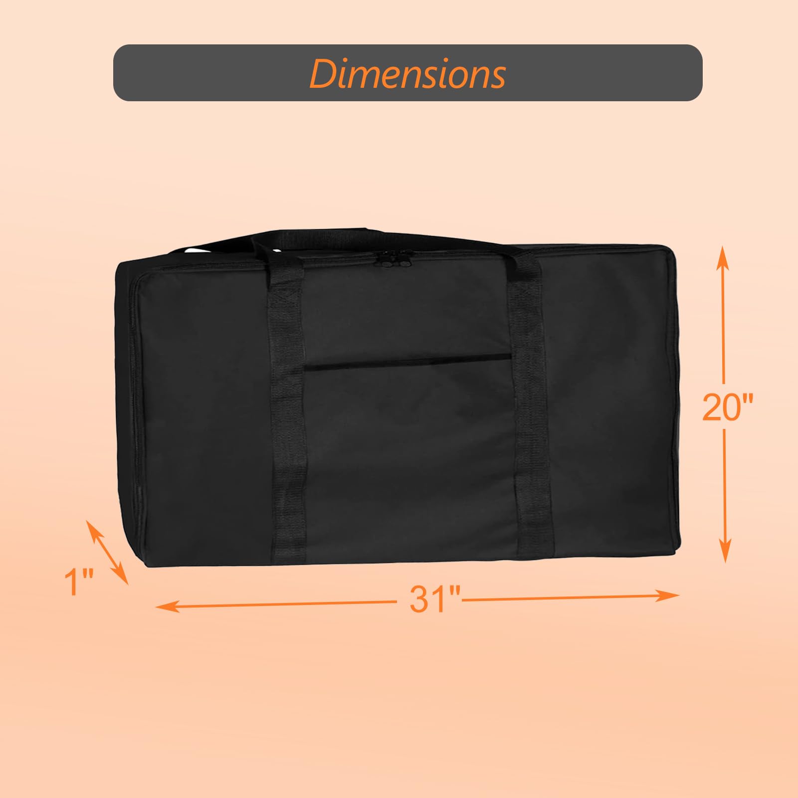 Heavy Duty 600D Polyester Griddle Carry Bag for Camp Chef SG90 FG26 CGG24B - Extra Large 16