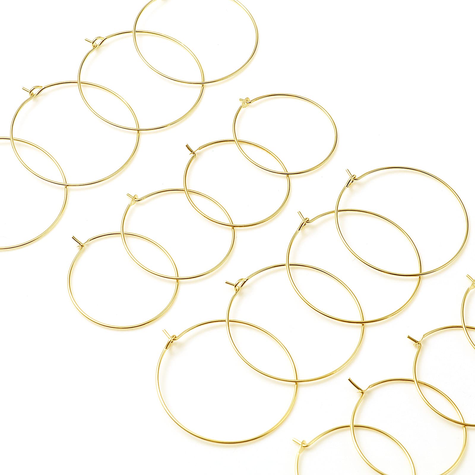 14K Yellow Gold Filled Small Hoop Earrings for Women - Hypoallergenic & Lightweight Everyday Jewelry - Perfect for Teens, Gifts & Casual Wear | DoreenBeads