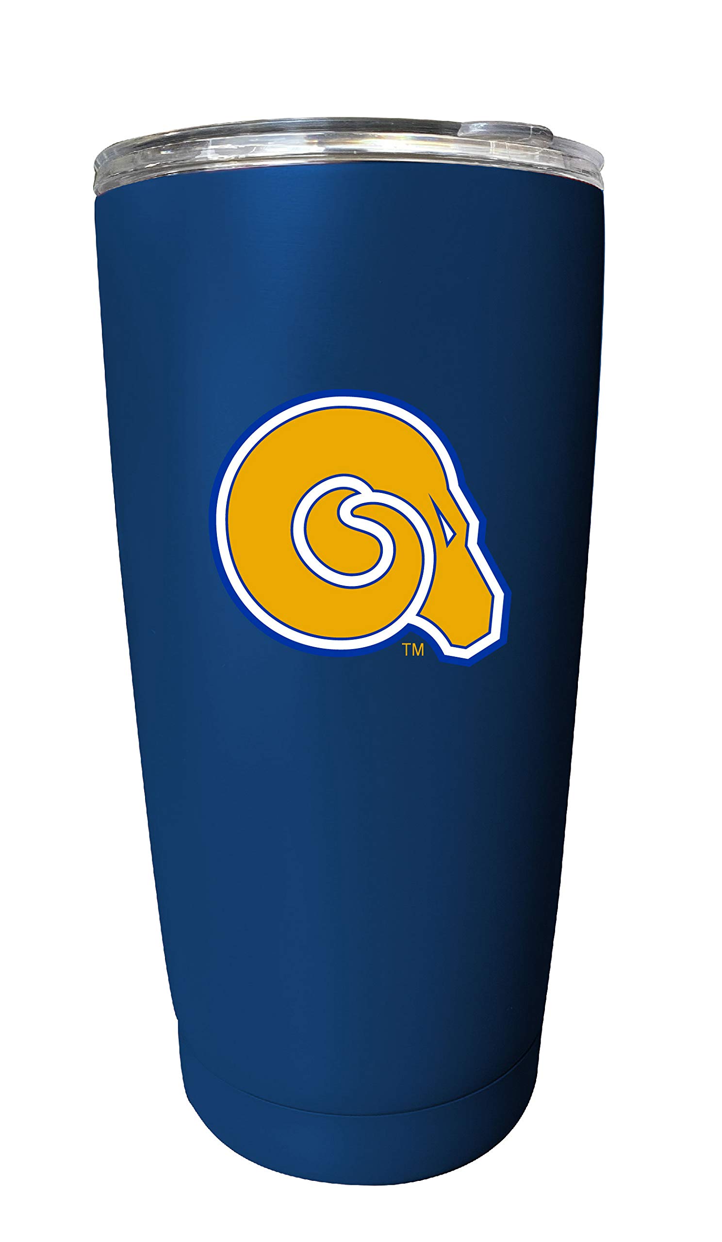 Albany State University 16oz Stainless Steel Tumbler with Lid - Navy Blue Insulated Travel Mug for Hot & Cold Drinks, Officially Licensed College Merch - Perfect for Campus, Gym, Office & Outdoor Activities
