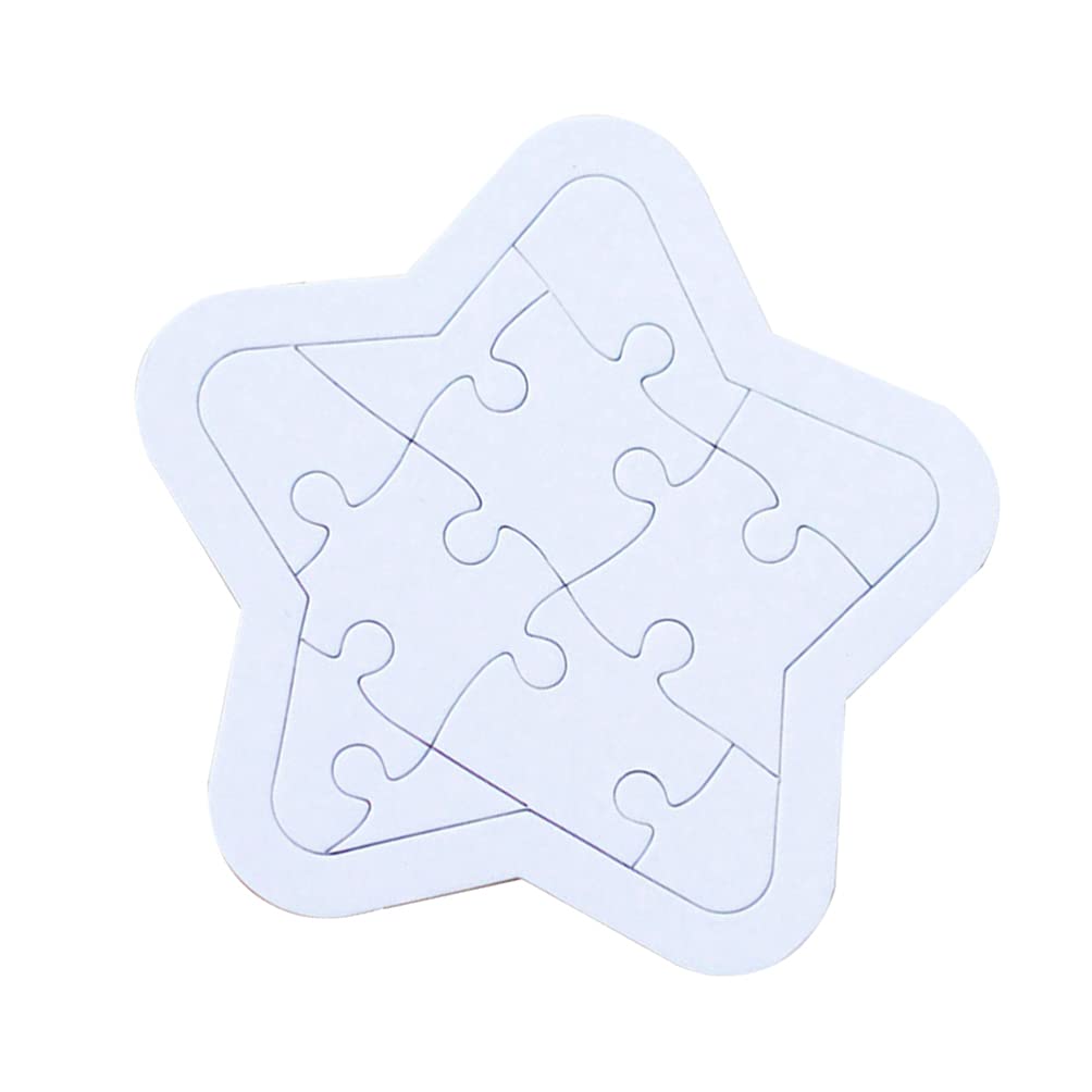 EXCEART 10-Piece Toddler Puzzles - Star Jigsaw Puzzle Set for Kids, DIY Graffiti Art Painting Educational Toy - Perfect Gift for Toddlers & Newborns | Great for Early Learning, Birthday Gifts & Creative Playtime