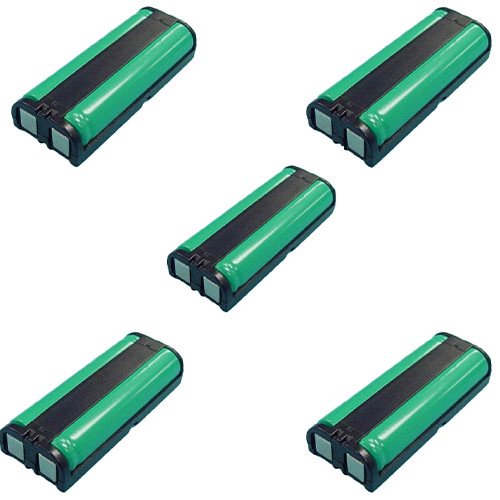 Compatible Cordless Phone Batteries for Panasonic KX-TGA571S - 5 Pack Ni-MH 2.4V 850mAh Ultra High Capacity Replacement Batteries | Perfect for Home & Office Cordless Phones, Long-Lasting Power Solution