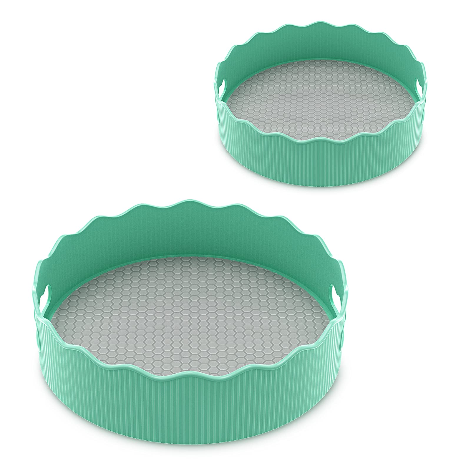 BONAI 2-Pack 360-Degree Spinning Kitchen Turntable Organizer - 9.5