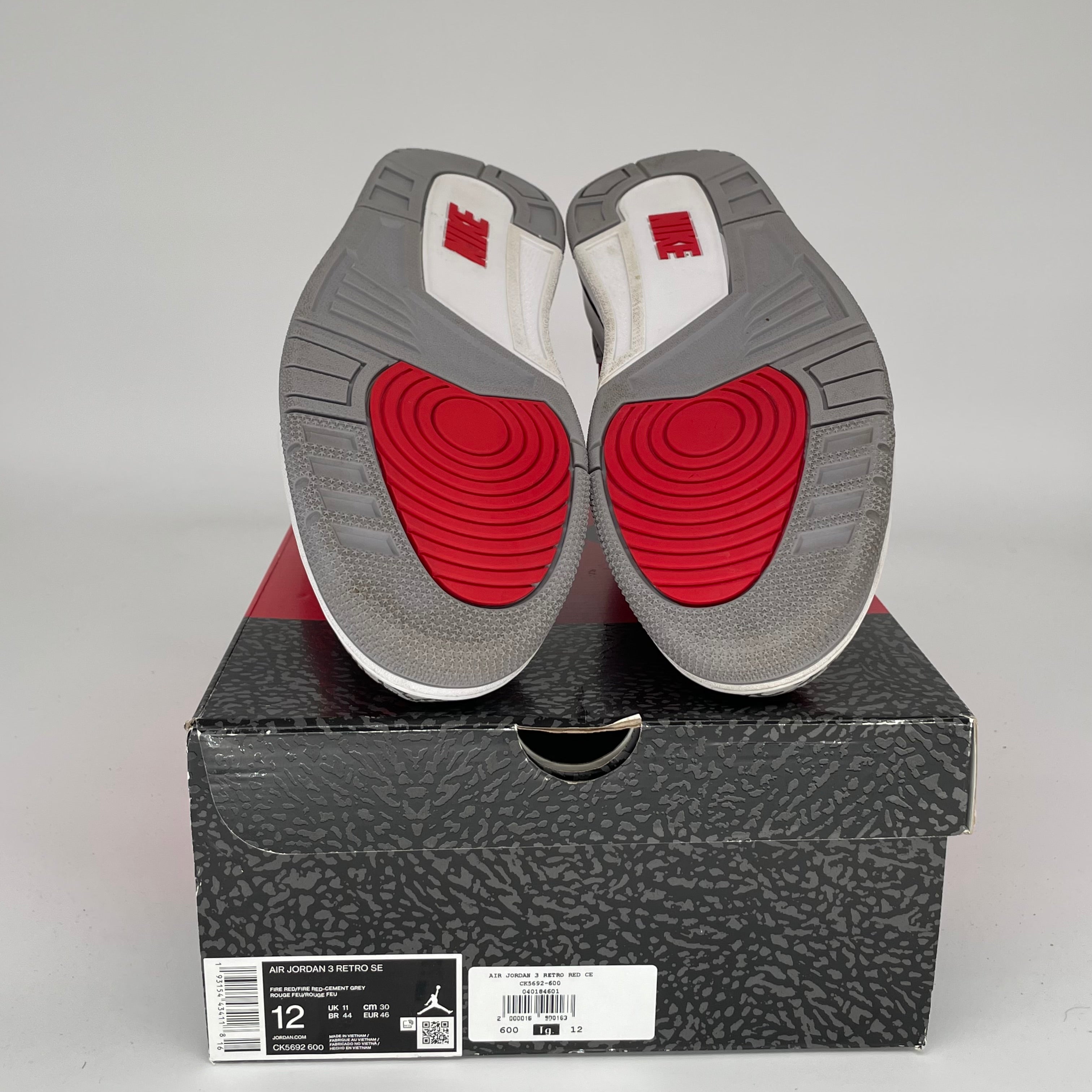 Original Air Jordan 3 Retro 'Unite' Basketball Shoes - Men's Size 12 (CK5692-600) - Perfect for Streetwear & Sneaker Collectors