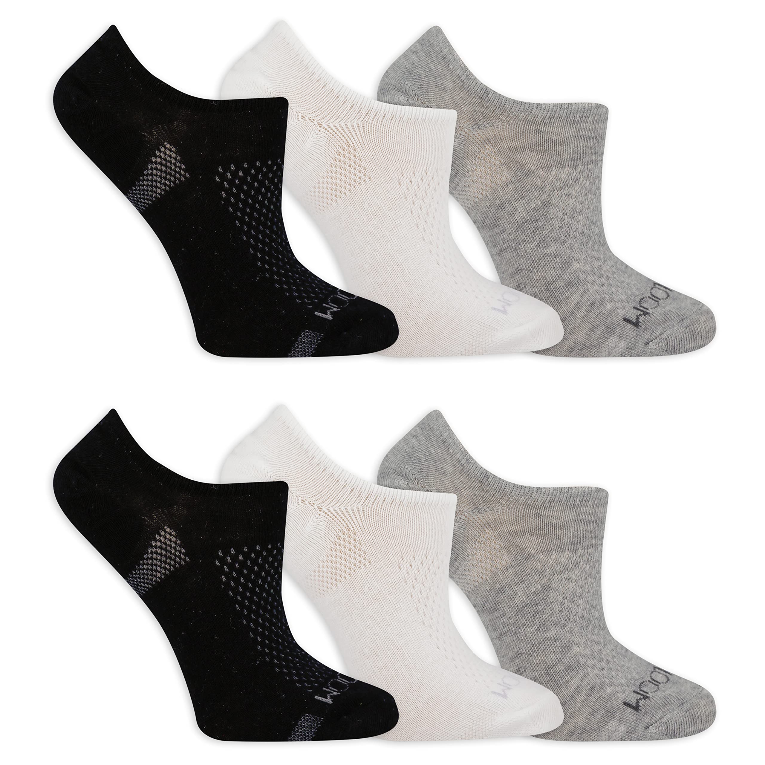 Fruit of the Loom Women's Coolzone Active Lightweight Cotton Socks - Breathable & Moisture-Wicking for Running, Yoga & Everyday Comfort