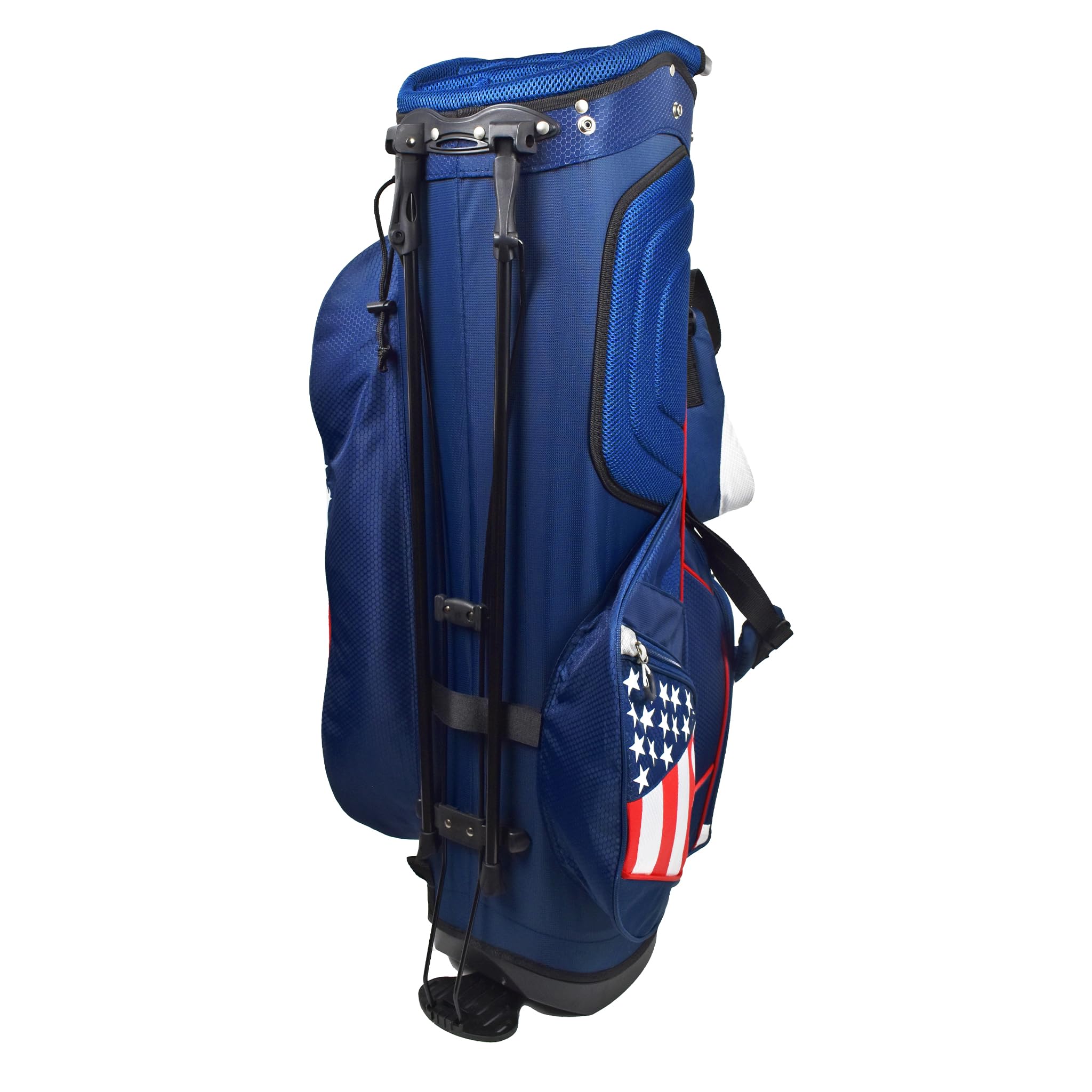 Hot-Z Golf USA Flag Stand Bag - Lightweight Golf Bag with American Flag Design for Men & Women - Perfect for Driving Range, Tournaments & Casual Play