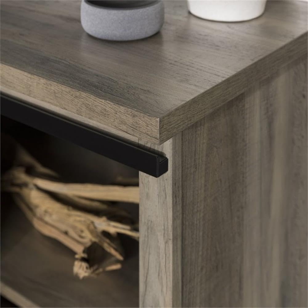 Walker Edison Corbin Modern Farmhouse Sliding X Barn Door TV Stand for 70-80 Inch TVs, Grey Wash - Perfect for Living Room, Bedroom & Home Theater Entertainment Centers