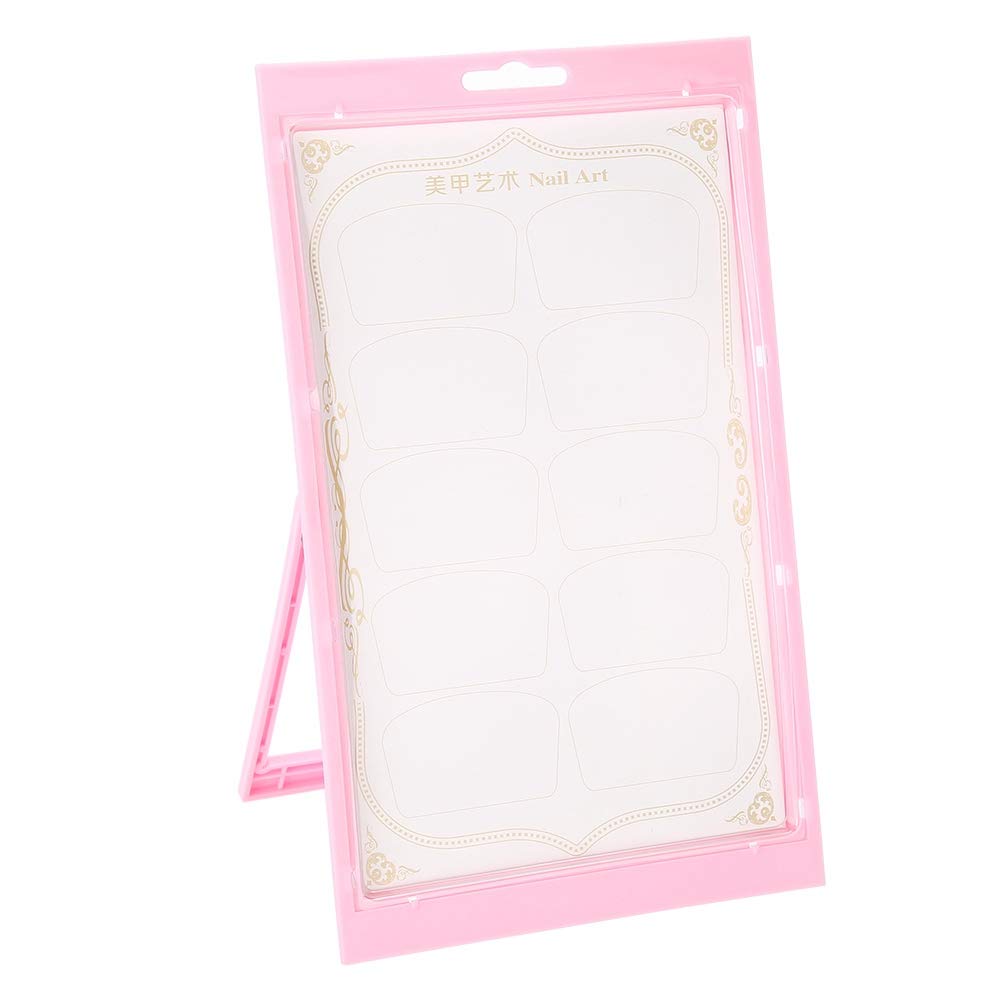 Professional Nail Color Chart Display Board - Gel Nail Polish Display Card for Salons, Nail Art Color Guide Booklet & Manicure Practice Tool (Pink) | Perfect for Nail Technicians, Salon Displays & DIY Nail Art at Home