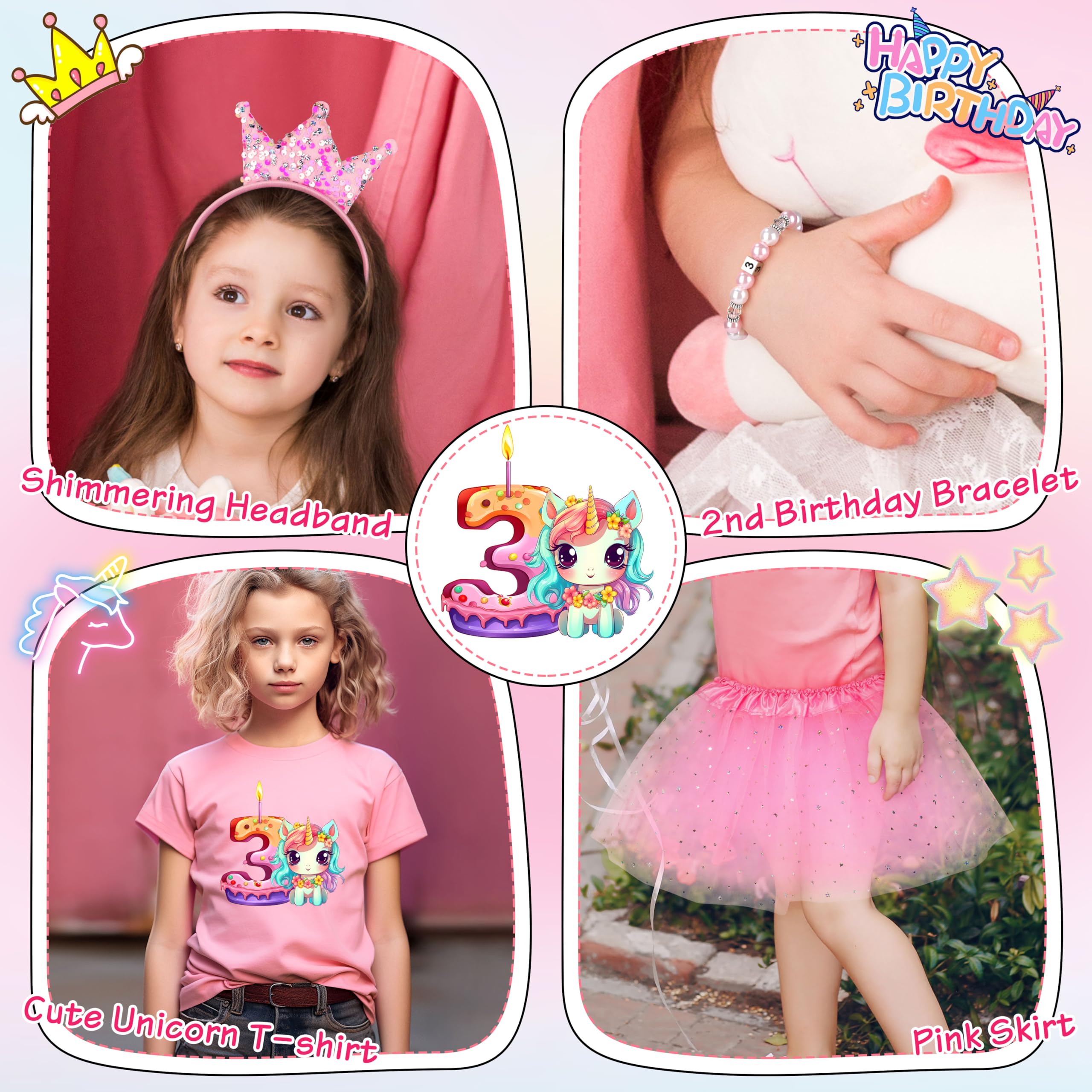 Best Birthday Gifts for 2 3 4 Year Old Girls - Cute Dresses & Party Decorations | Perfect for Birthday Parties, Dress-Up Play & Special Celebrations