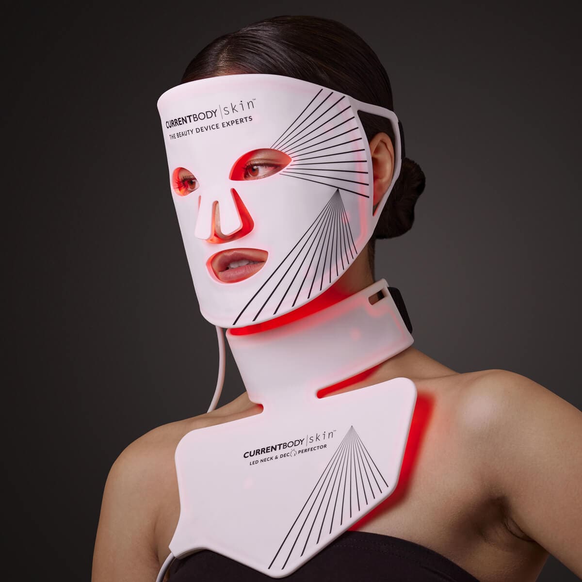 CurrentBody Skin Face & Neck Kit – Anti-Aging LED Light Therapy for Wrinkles & Fine Lines | At-Home Skincare Treatment | Perfect for Daily Use & Spa Nights
