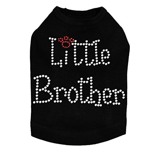 Little Brother Dog Shirt - Black X-Small Pet Clothes for Small Dogs | Perfect for Daily Walks, Photo Shoots & Special Occasions