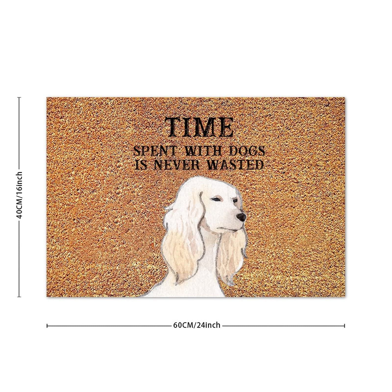 Natural Coconut Coir Mat - Personalized Dog Mom Gift for Women, Pet Lover Floor Mat with Recessed Design for Entrances, Durable & Easy to Clean - Perfect for Home, Office, or Kennel Use