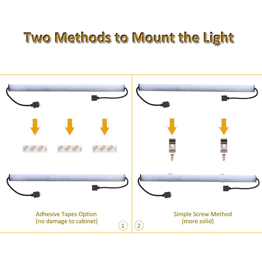 Smart LED Light Bars 12 Inch - Dimmable Under Cabinet Lighting with WiFi & Wireless Control - Works with Alexa, Google Assistant, iOS & Android - Perfect for Kitchen, Closet, and Workspace Lighting (10 x 12 Inches)