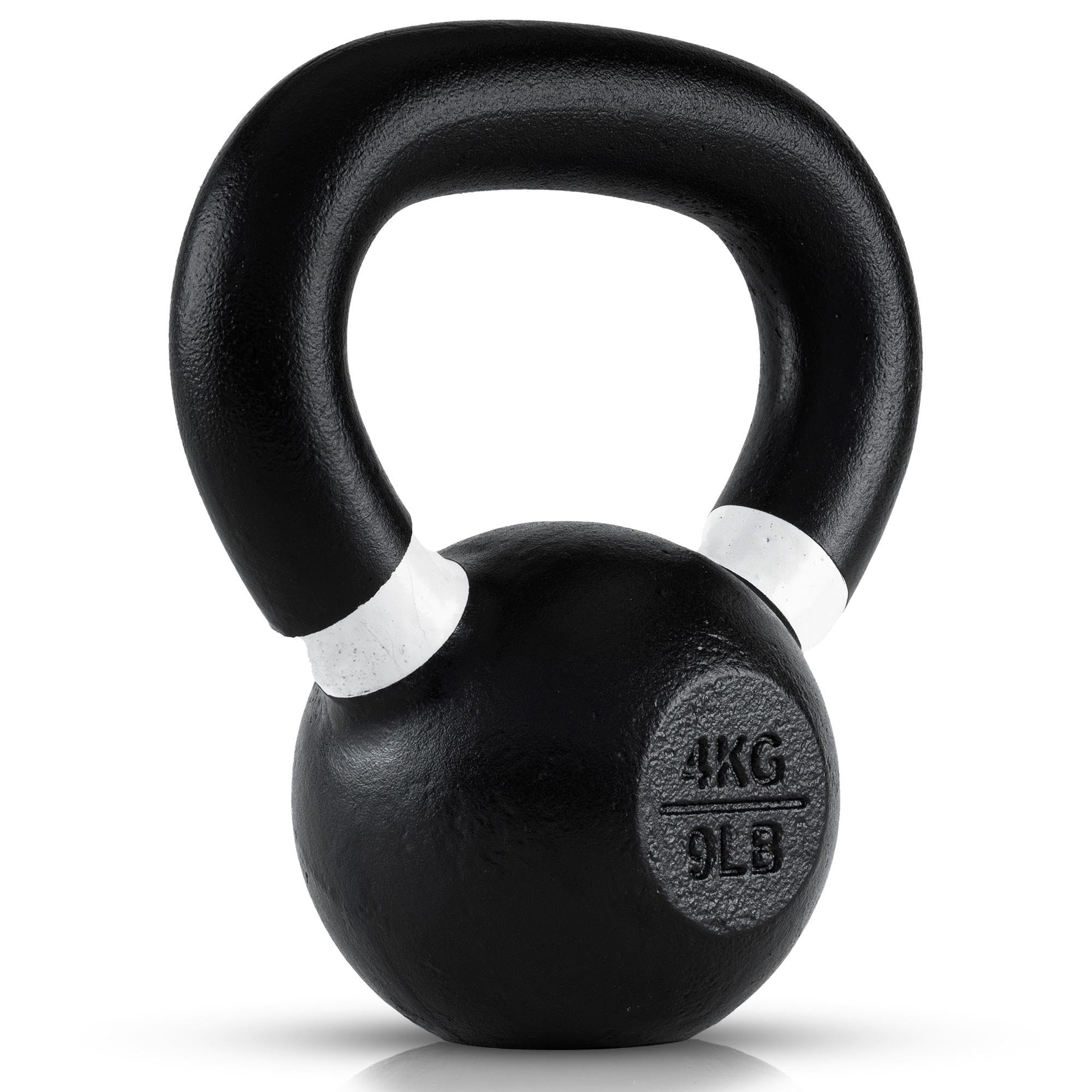 Premium Single-Cast Iron Kettlebells - No-Welded Joints, Wide Handle for Strength Training - Durable Powder Coated Kettlebell Weights Set for Men & Women - Perfect for Home Gym, CrossFit & Functional Fitness Workouts