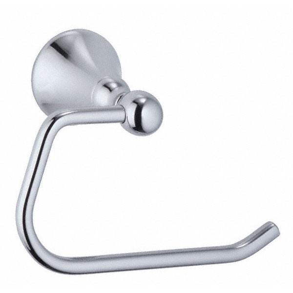 Danze Bannockburn Eurostyle Chrome Toilet Paper Holder - Modern Bathroom Tissue Roll Stand for Home, Hotel & Office Use