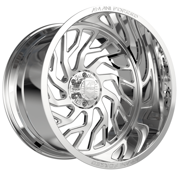 Amani Forged 24x14 Arlo Polished 76mm Wheels - Premium Alloy Rims for Trucks & SUVs - Perfect for Off-Roading & Custom Car Upgrades