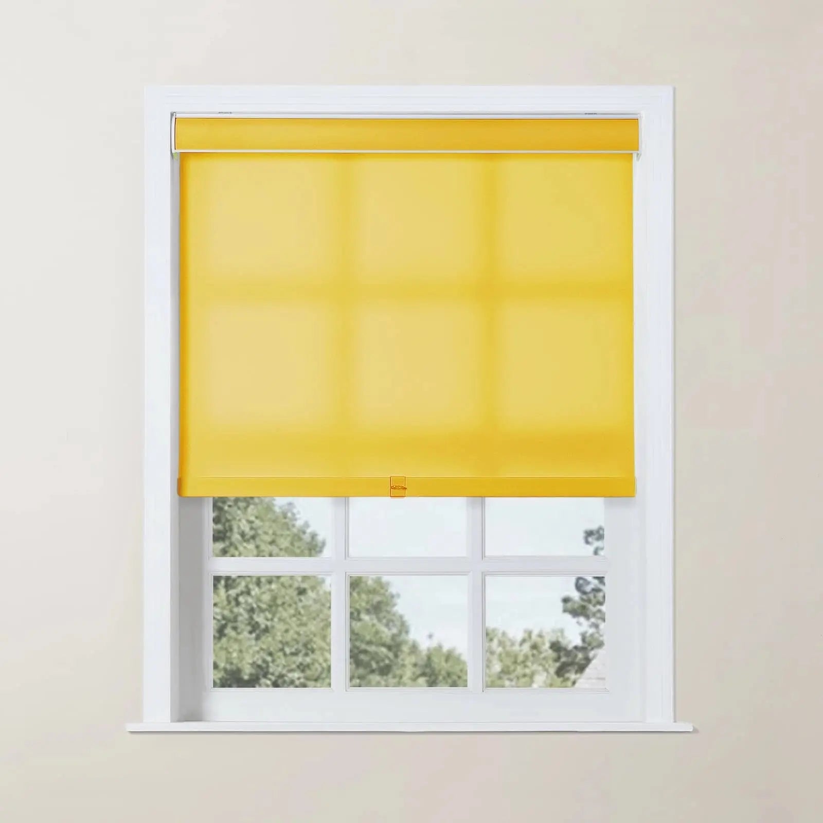 Alvin Basic Room Darkening Cordless Roller Shades - Blackout Window Coverings for Bedroom & Nursery - Noise Reducing & Energy Efficient Home Decor