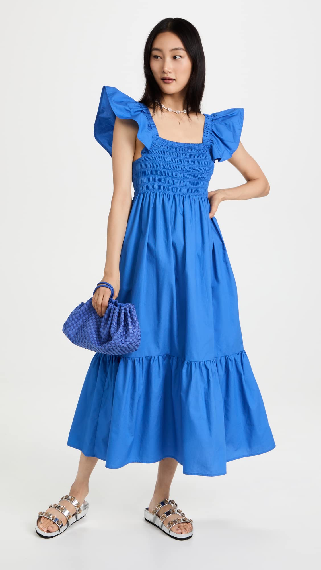 Women's Tuscany Dress - Flowy Summer Maxi Dress with Pockets | Perfect for Beach Vacations, Date Nights & Casual Outings