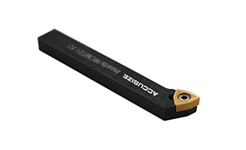 Accusize Industrial Tools 1/4'' Shank 7-Piece Indexable Carbide Turning Tool Set in Fitted Box, 2387-2001 - Perfect for Metal Lathe Turning, DIY Projects & Professional Machining