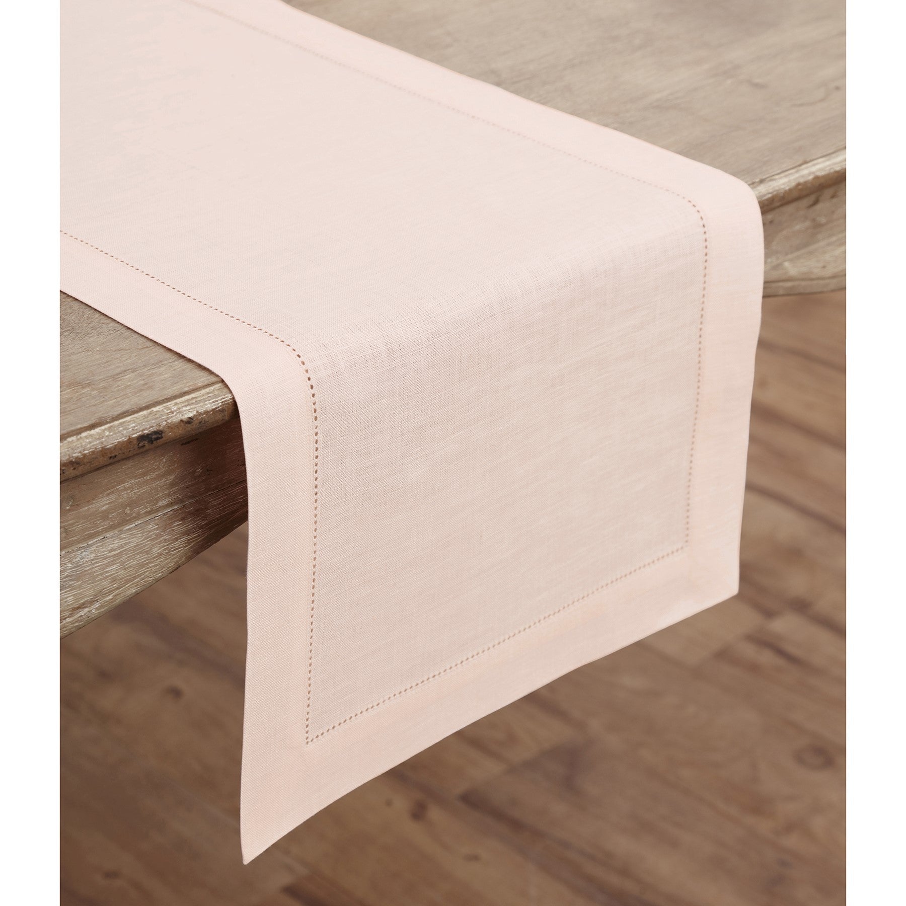 Elegant Classic Hemstitch Table Runner - Premium Linen Dining Decor for Weddings, Parties & Home Decor