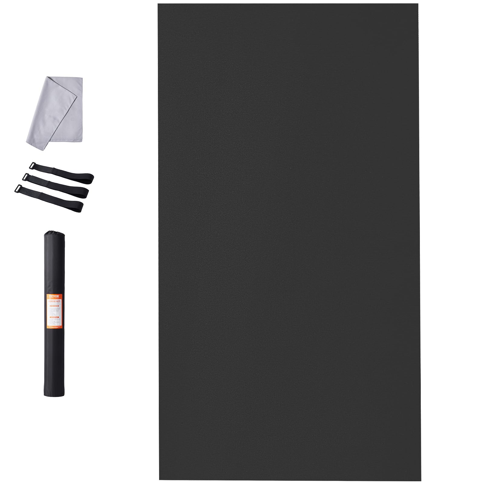 VEVOR Extra Large Non-Slip Yoga Mat - 6mm High Density Premium Exercise Mat for Men & Women with Carry Bag & Strap - Ideal for Home Yoga, Pilates, Stretching & Floor Workouts - Perfect for Gym, Studio & Travel Fitness