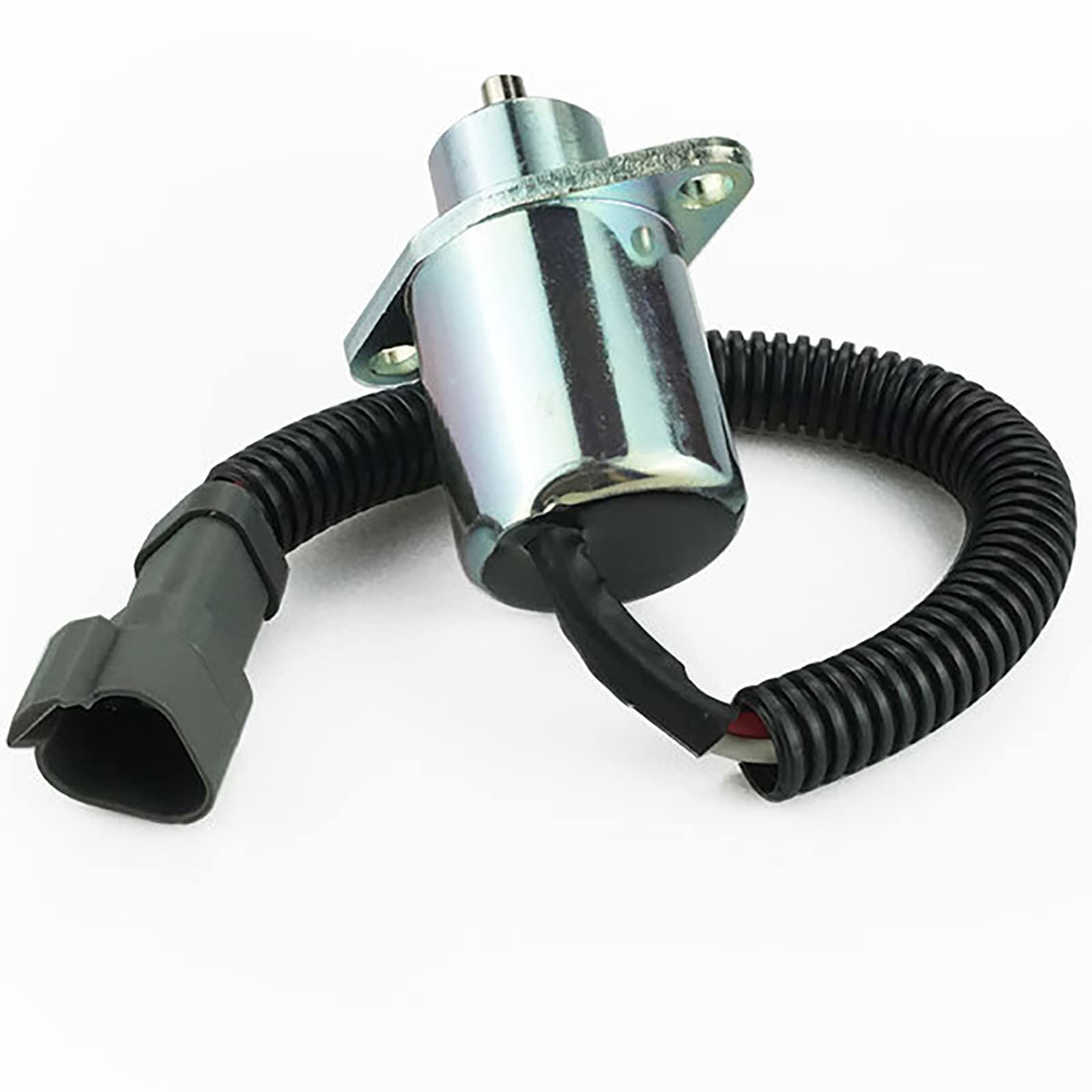 Fuel Shut Off Solenoid Valve 2848A278 - Compatible with Caterpillar Skid Steer, Perkins, Hyster UB704 Engines - Perfect for Heavy Equipment, Construction & Agricultural Machinery Repair
