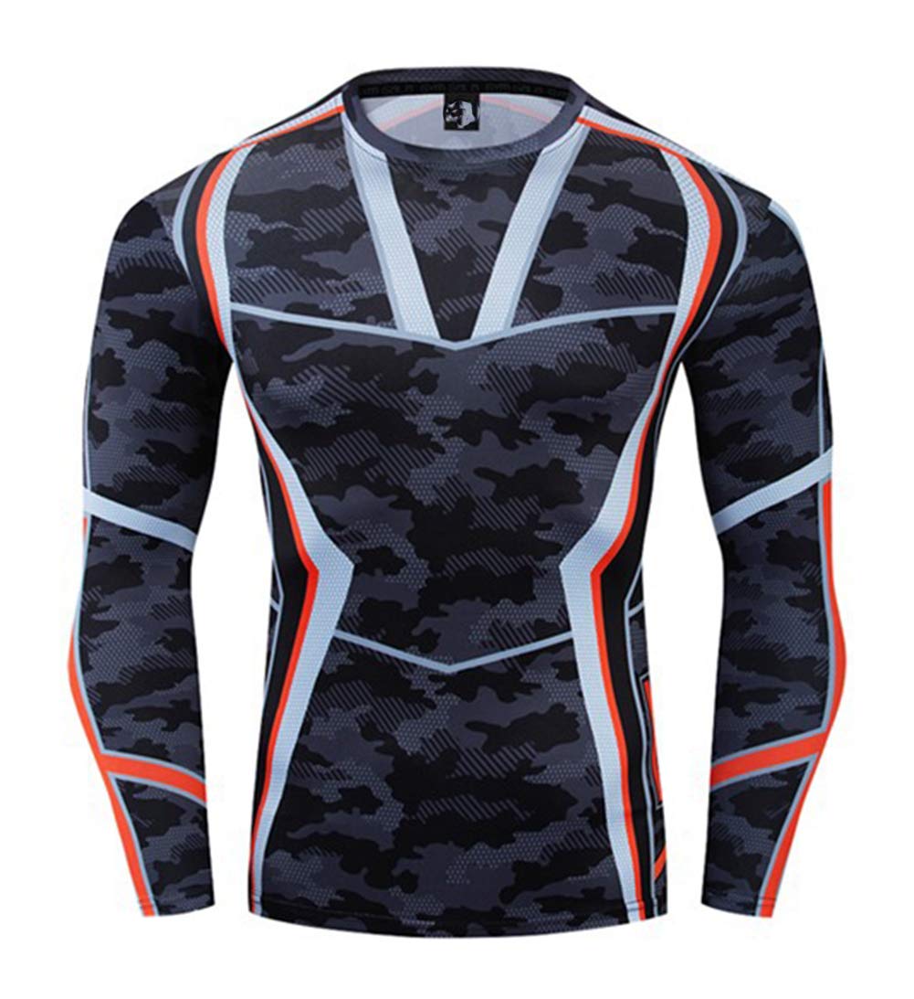 Super Hero Compression Sport T-Shirt - Long Sleeve Fitness Shirt for Men & Women - Gym, Running, Cycling Workout Top - Moisture Wicking & Breathable for High Intensity Training