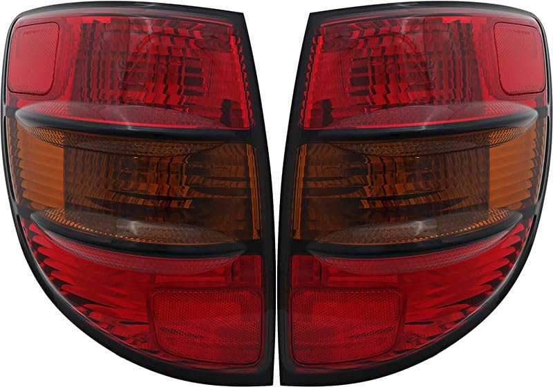 Pontiac Vibe Tail Lights Lamps Set - Compatible with 2003-2008 Models - Left & Right Side Pair - Perfect for Night Driving & Enhanced Safety