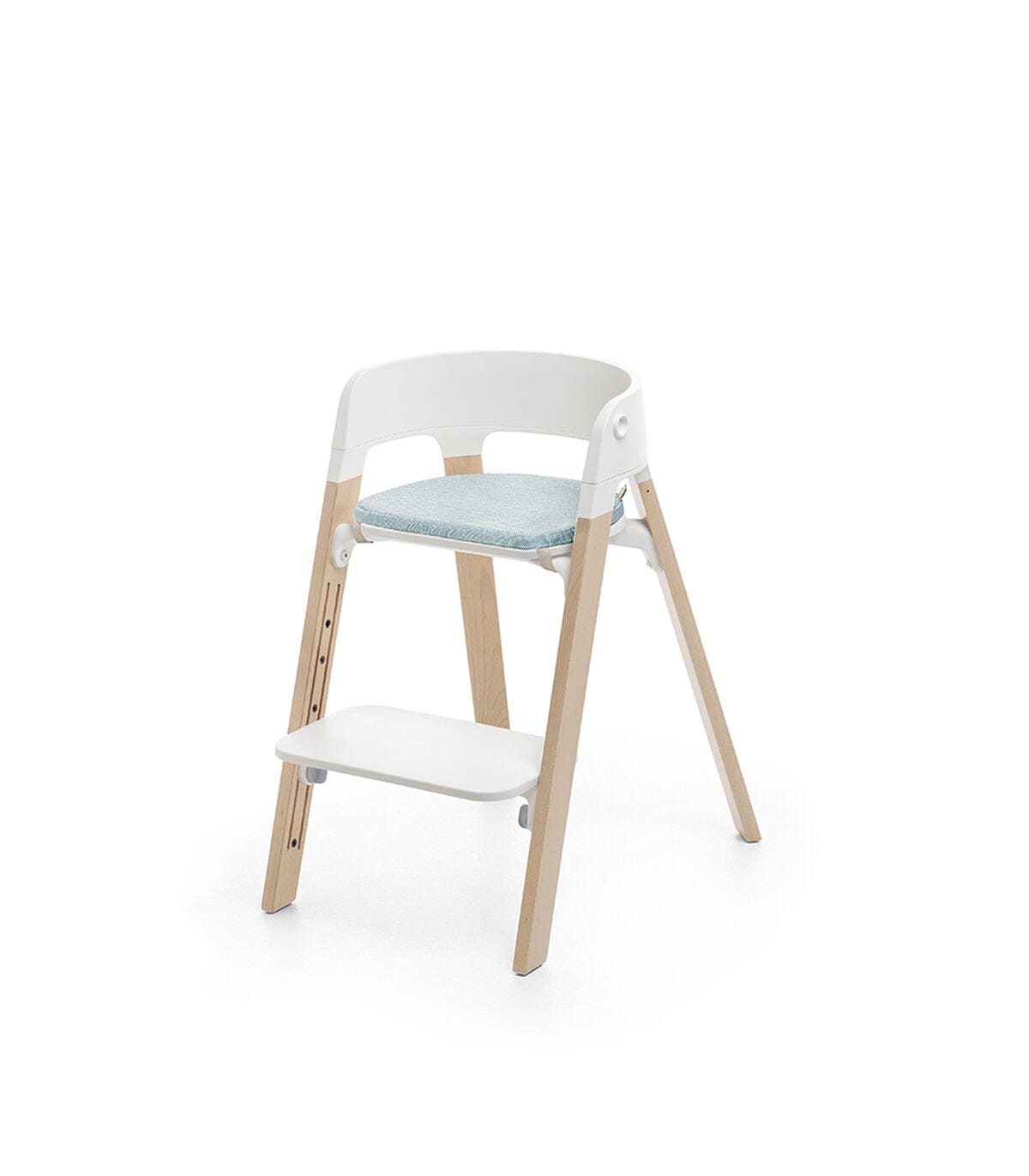 Stokke Steps High Chair Cushion - Soft Jade Twill Fabric, Ergonomic Design for Baby & Toddler Comfort | Perfect for Dining, Feeding & Playtime