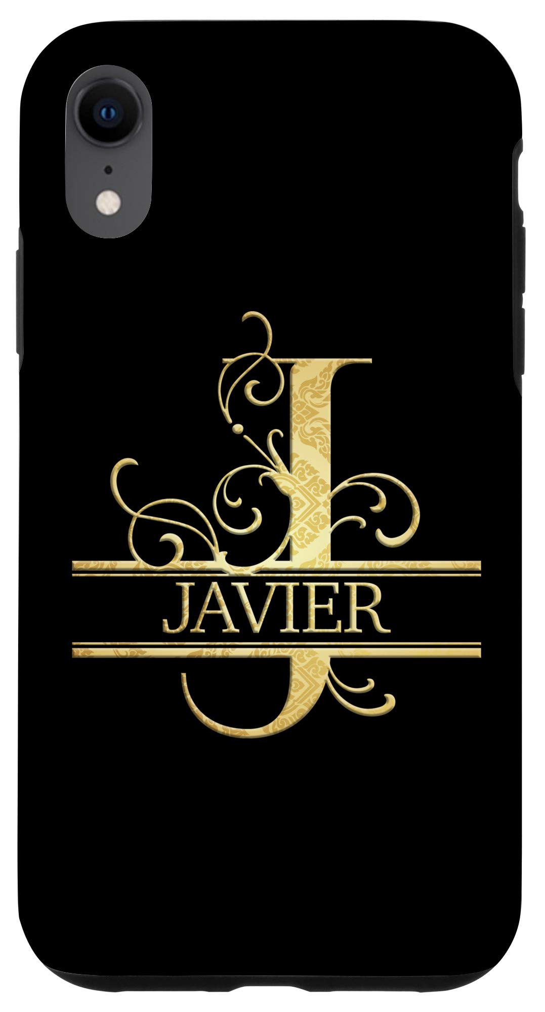 Premium iPhone XR Case - Golden Elegant Design with Custom 