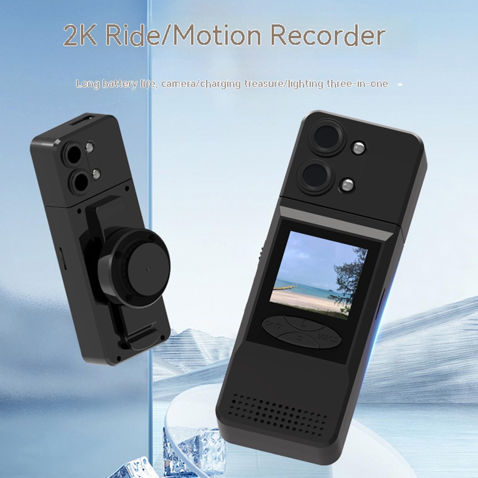 HD Body Camera with Night Vision - Waterproof Sports Video Recorder for Outdoor Activities, Police, Security & Cycling - Wide Angle Lens & Clear Recording