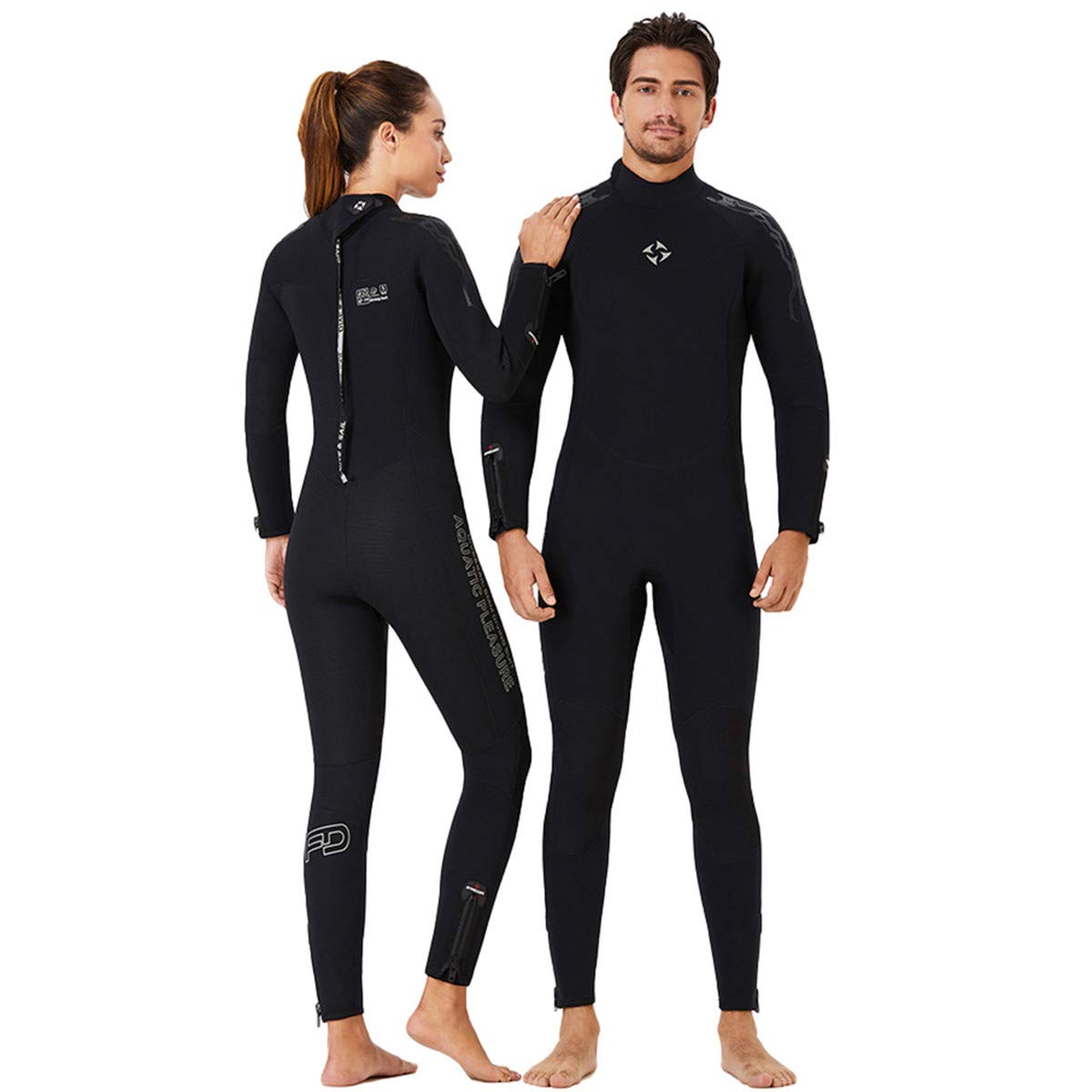 5mm Neoprene Women's Full Body Wetsuit with Back Zip - UV Protection for Snorkeling, Scuba Diving, Surfing & Cold Water Swimming | Perfect for Ocean Adventures & Water Sports