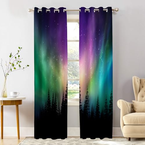 Starry Sky Aurora Planet Multi