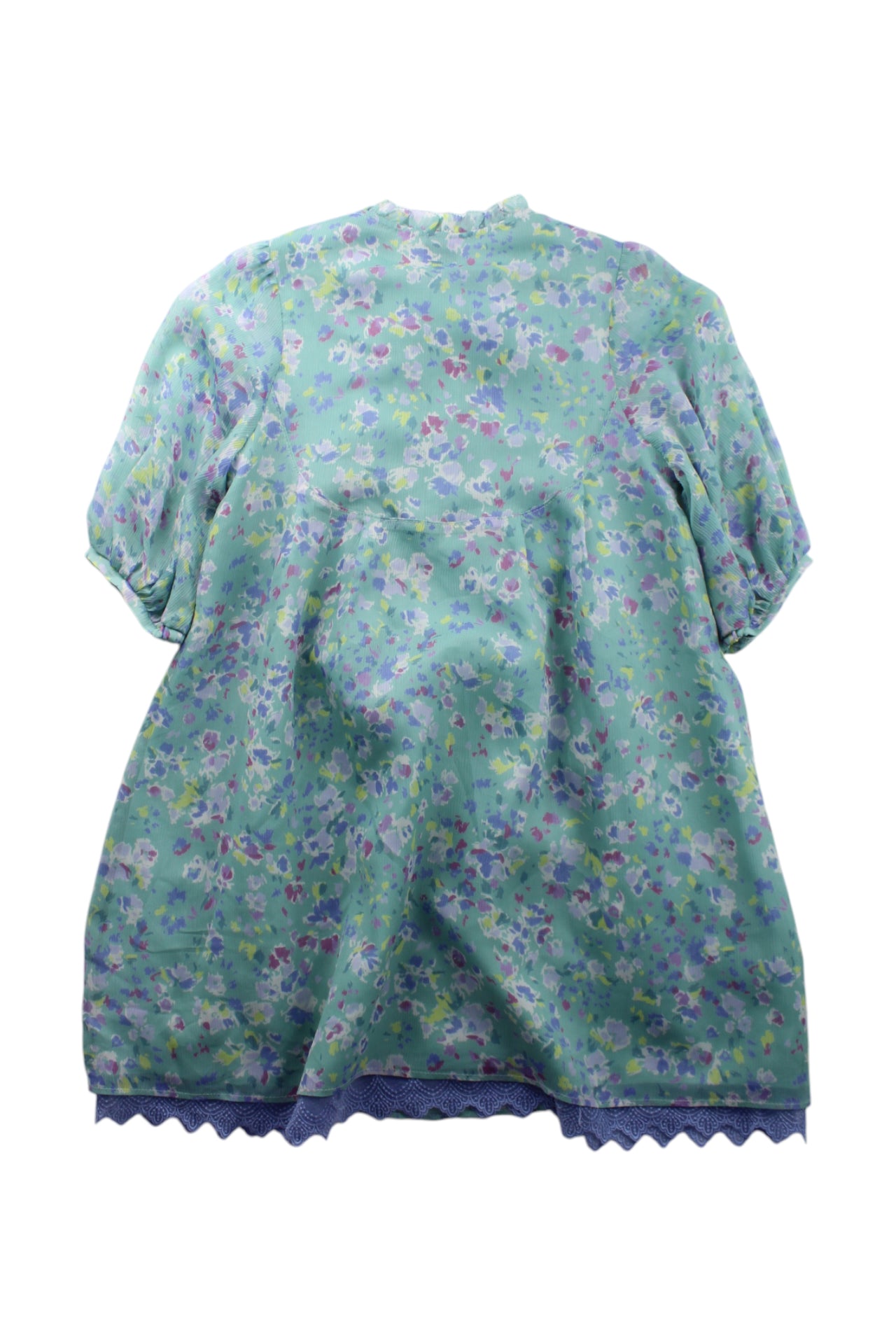 Anna Sui Floral Long Sleeve Dress for Girls Age 7-8 Years | Elegant Floral Print Party Dress for Birthday, Holiday & Special Occasions