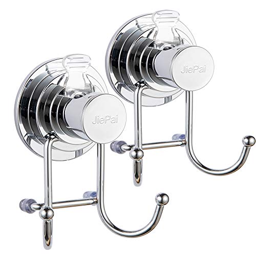 Suction Cup Towel Hook(2 Pack)-Chrome