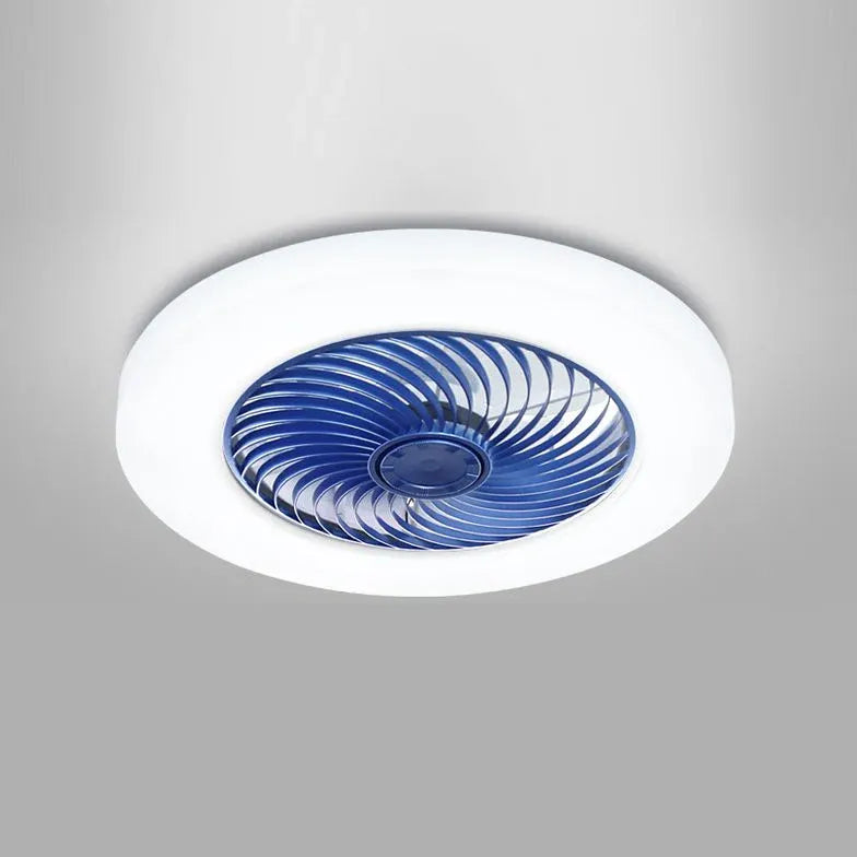 Soft Light Halo Ceiling Fan with LED Light Kit - Modern Flush Mount Fan for Bedroom, Living Room & Nursery - Quiet Operation & Energy Efficient