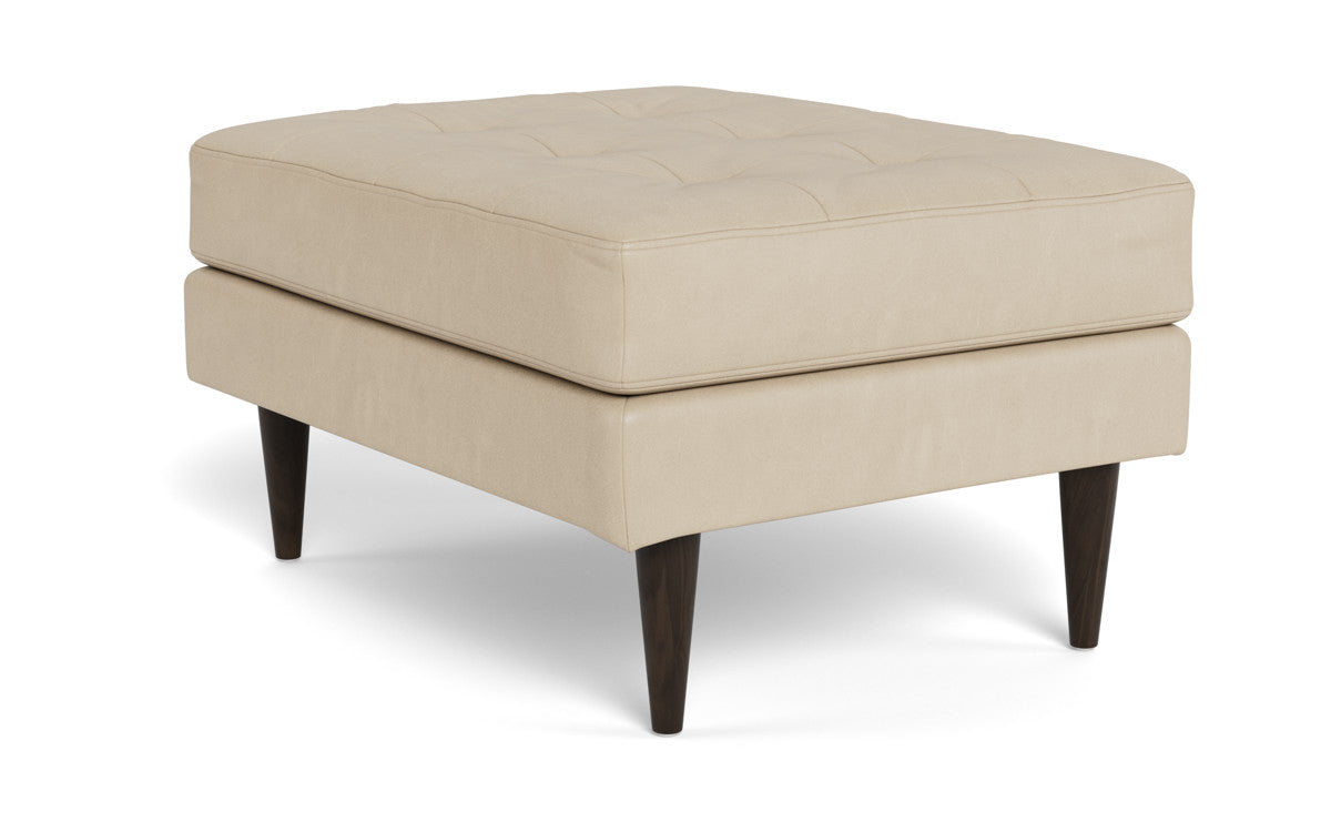 Wallace Leather Ottoman - Stylish & Durable Footrest, Storage Bench - Perfect for Living Room, Bedroom & Home Decor