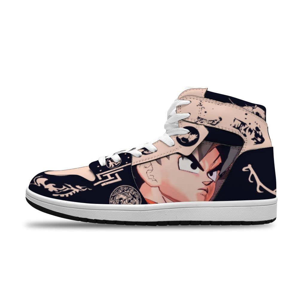 Custom Saiyan Anime Basketball Shoes for Men & Women - Trendy Sports Sneakers for Running, Gym & Casual Wear