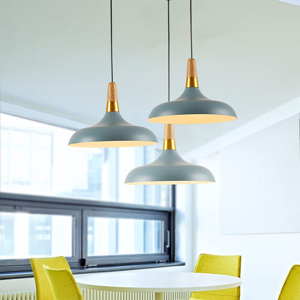 CHENKUI Modern Danish Style Wooden Ceiling Light - Minimalist Semi-Embedded Chandelier with Frosted Finish for Kitchen Island, Hallway & Bar Lighting | Restaurant Decor & Home Interior Design