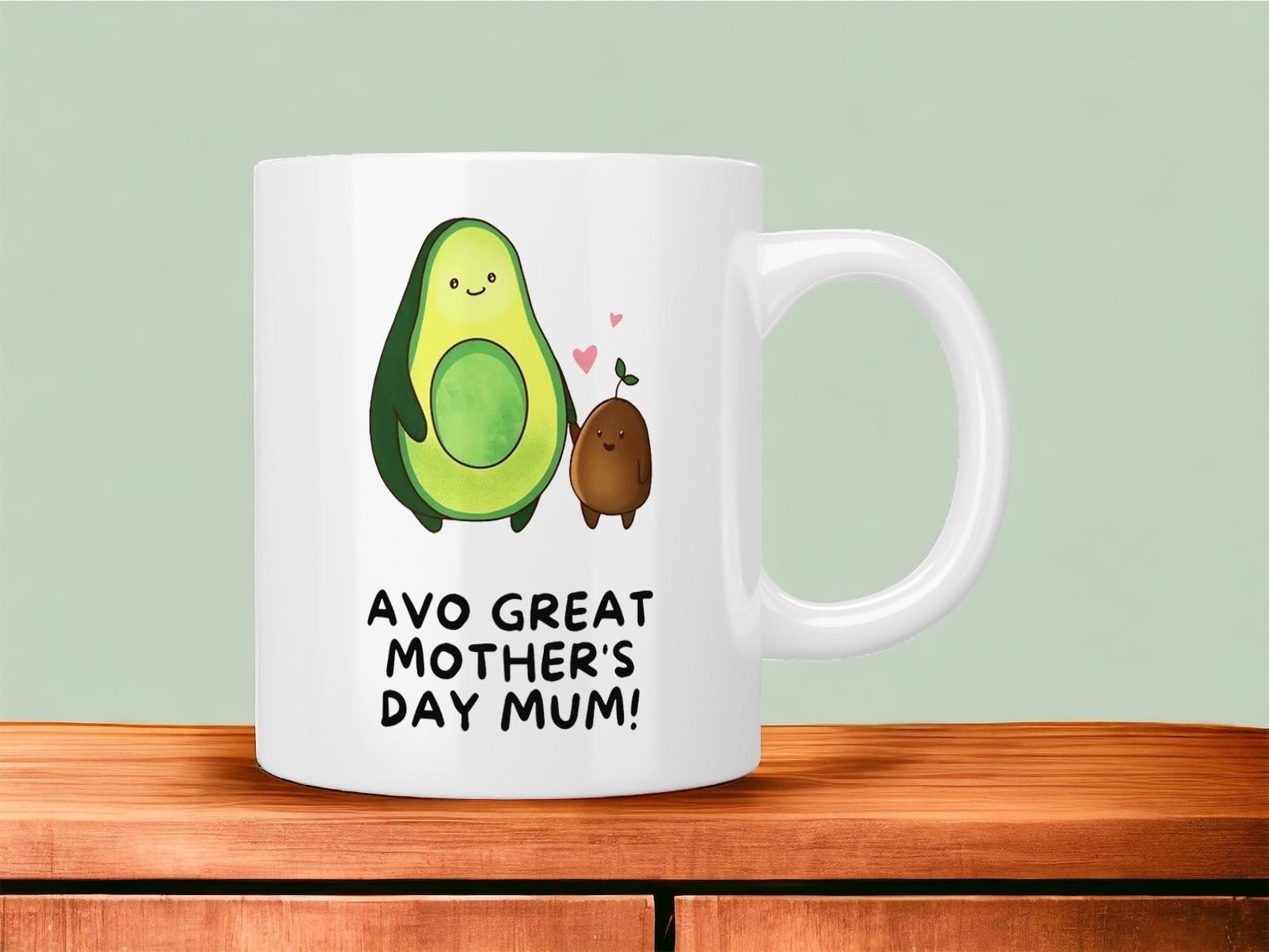 Best Mother's Day Gift - Premium 'Avo Great Mum' Coffee Mug for Tea & Coffee - Perfect for Mom's Morning Brew & Office Use
