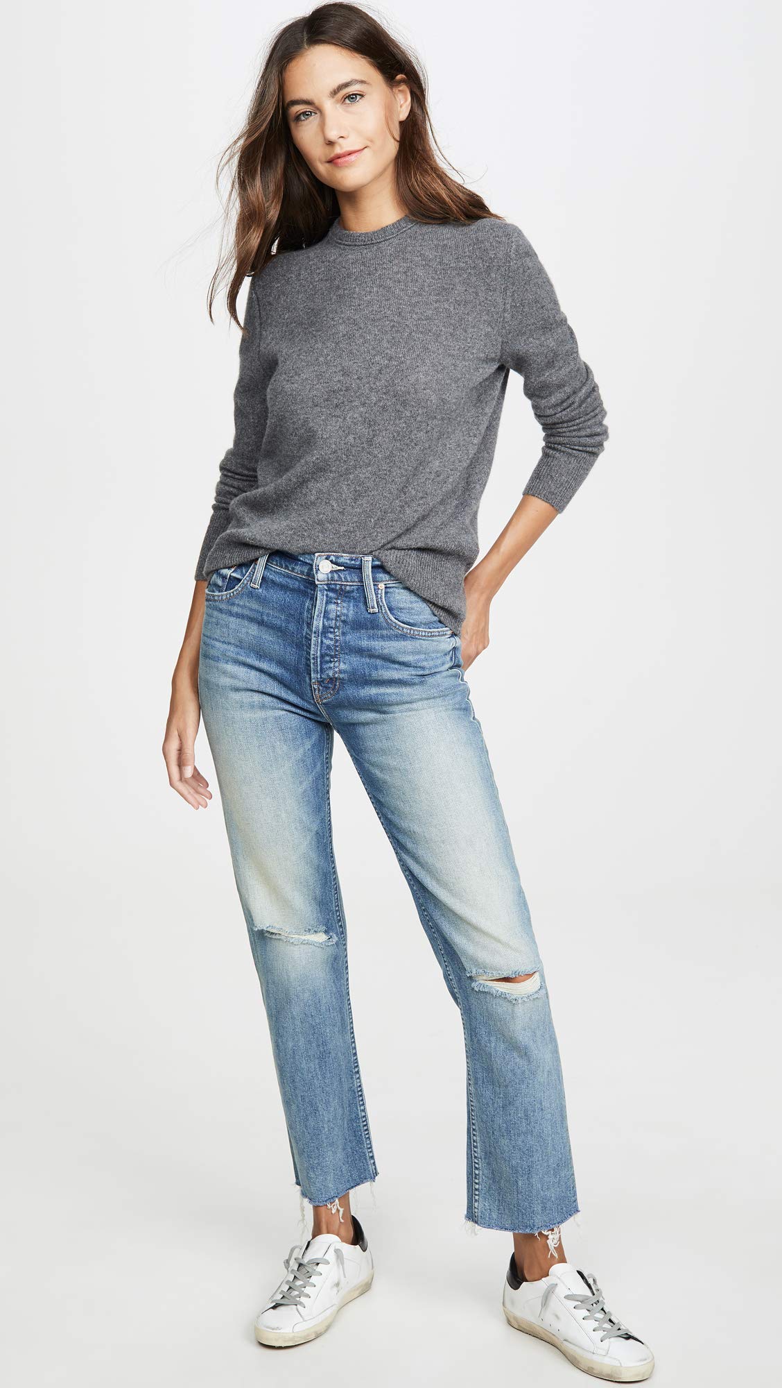 Women's Sanni Crew Sweater - Soft & Comfortable Knit Pullover for Casual Wear, Office Outfits & Fall Fashion | Cozy Winter Sweater for Work, Date Nights & Weekends | Perfect for Layering, Coffee Dates, Holiday Parties & Family Gatherings | Great for Cold Weather, Indoor Activities & Seasonal Style