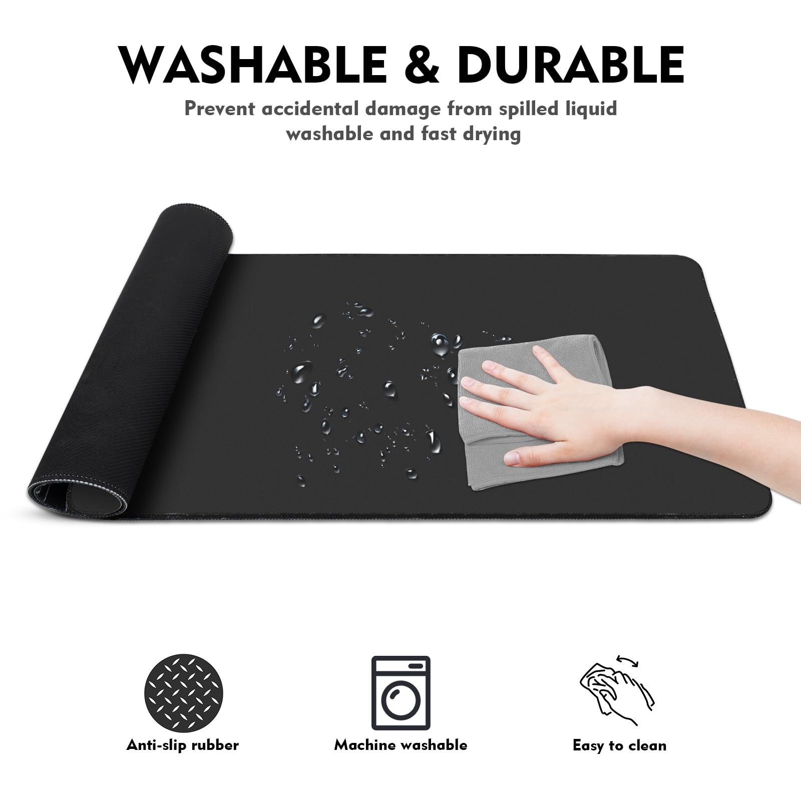 Eulps Large Gaming Mouse Pad - Non-Slip Rubber Base Desk Mat (31.5