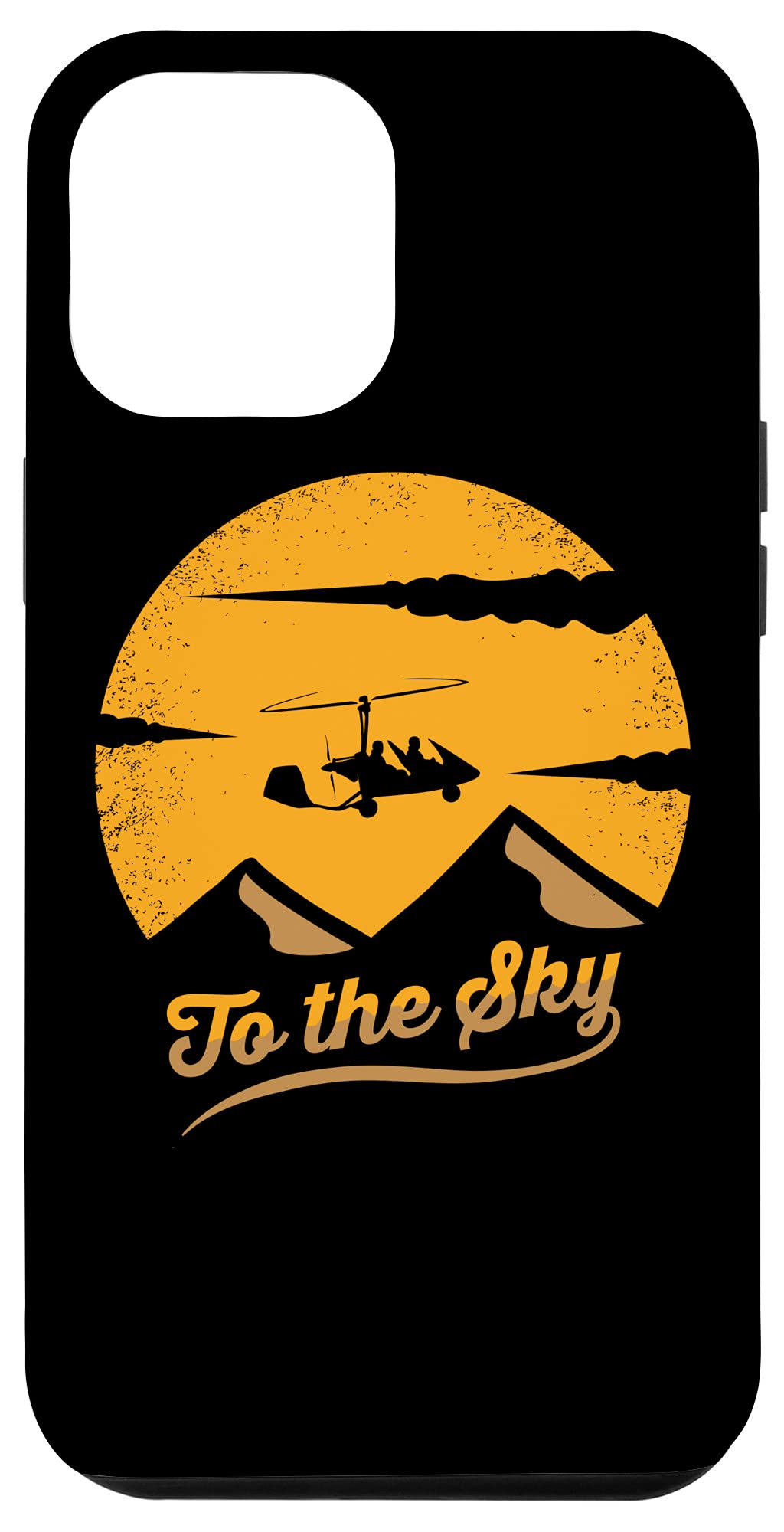 iPhone 12 Pro Max Gyrocopter Design Phone Case - Durable Protective Cover for iPhone 12 Pro Max | Perfect for Outdoor Adventures & Travel Enthusiasts
