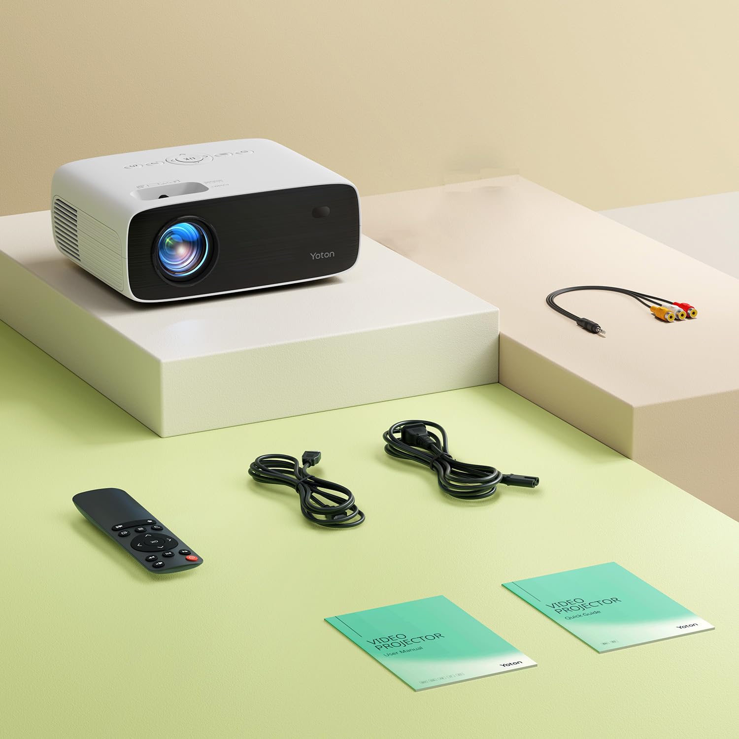 YOTON Y6 4K Mini Projector with Bluetooth 5.2 - 18000 Lumens Full HD 1080P Home Theater Movie Projector - 200