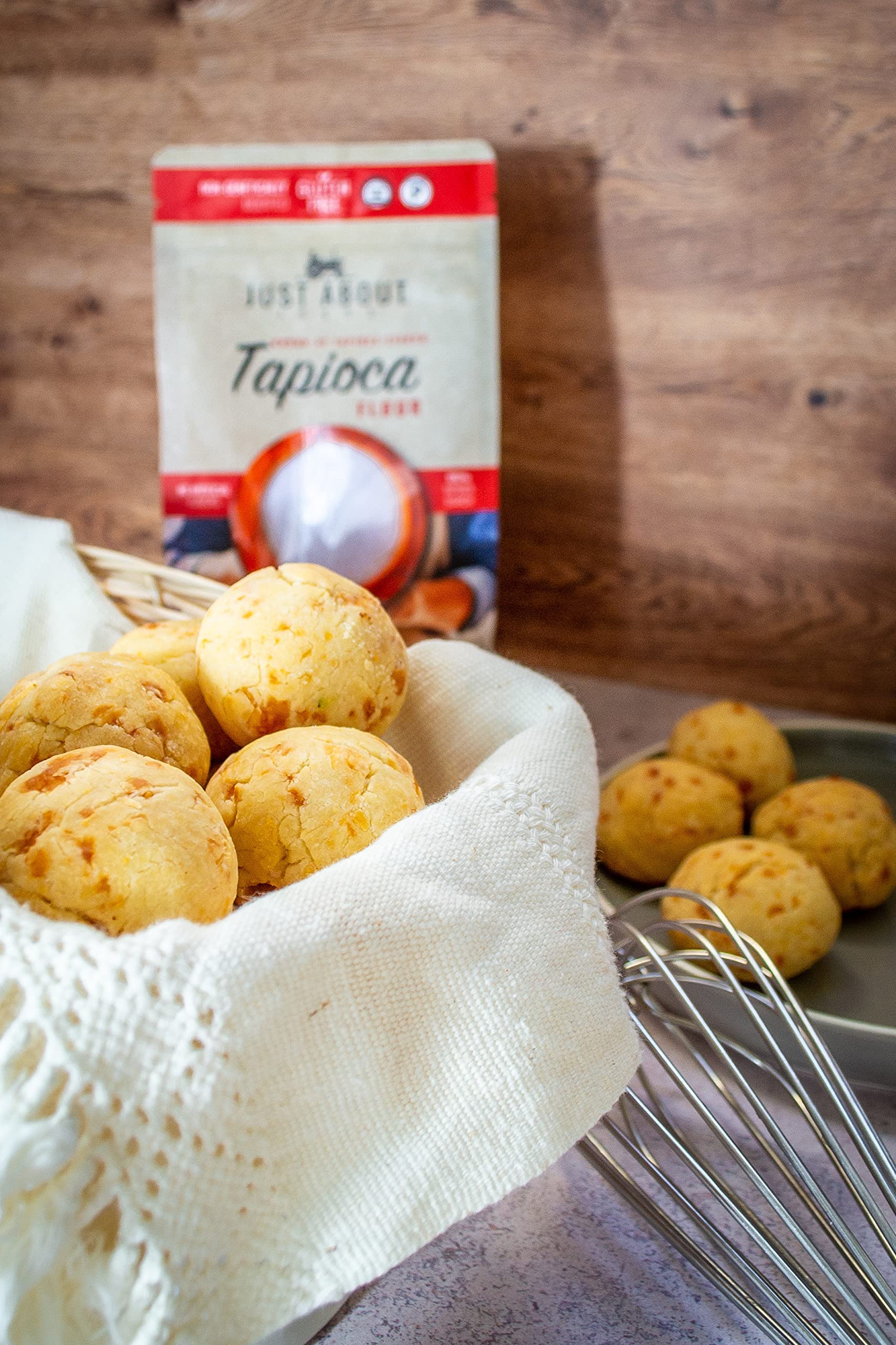 Just About Foods Tapioca Flour 1 lb - Gluten Free, Kosher Certified, No Artificial Flavors - Pack of 2 - Perfect for Baking, Thickening Sauces & Making Bubble Tea