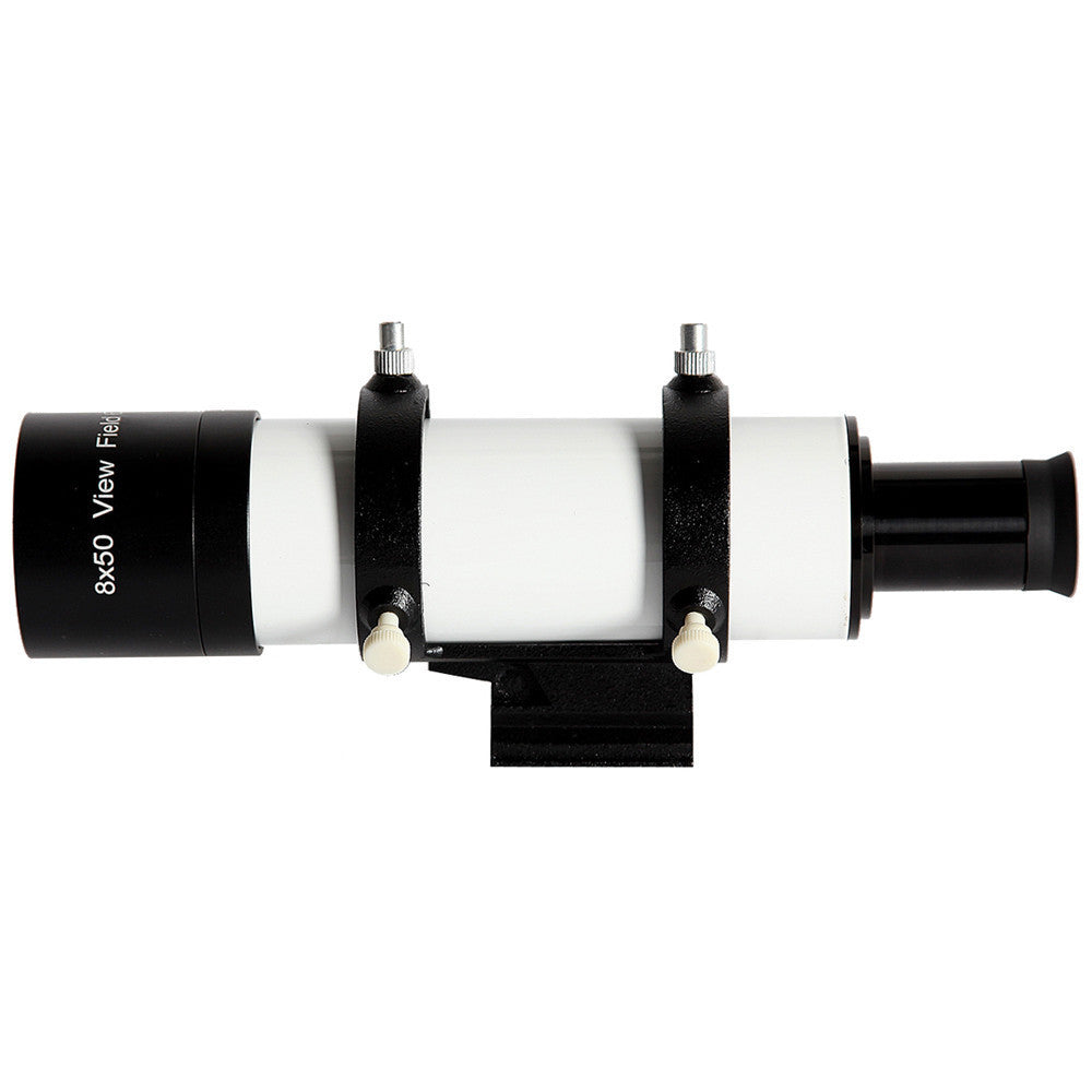 8x50 Non-Illuminated Finder Scope with Bracket (VF0850S) - Perfect for Astronomy, Stargazing, and Telescope Accessories
