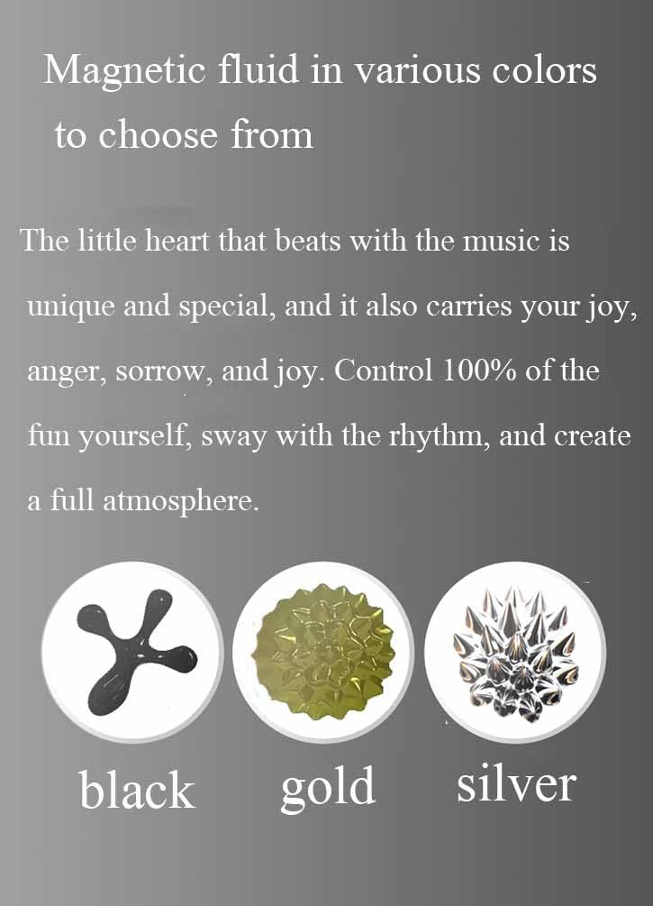 Magnetic Fluid Speaker with White Power Supply - Wireless Bluetooth Speaker for Home, Office & Travel - Portable Music Companion for Living Room, Bedroom & Study - Easy to Use & Multifunctional Audio Device - Perfect for Parties, Relaxation & Work