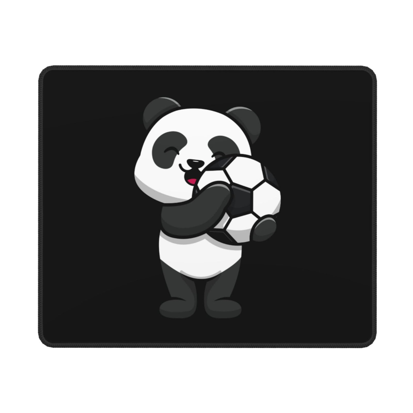 SIYTUAU Cute Panda Hugging Football Mouse Pad - Waterproof, Non-Slip Rubber Gaming Mouse Pad (10x12 inches) for Laptop, Office & PC Use - Perfect for Work, Gaming & Home Decor