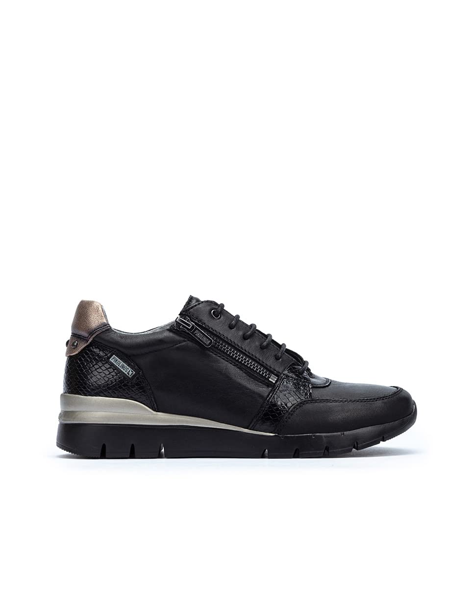PIKOLINOS Women's Leather Sneakers - Cantabria Style Comfortable Walking Shoes for Casual Outings & Travel